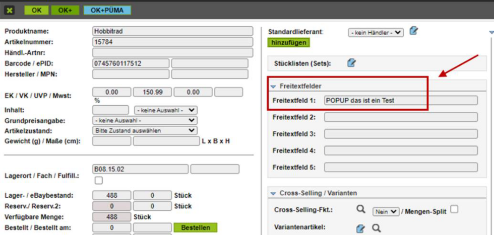 BetterPick Popup Benachrichtigung