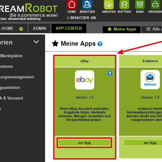 app aufrufen