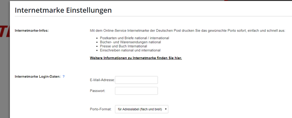 DR Internetmarke App 2