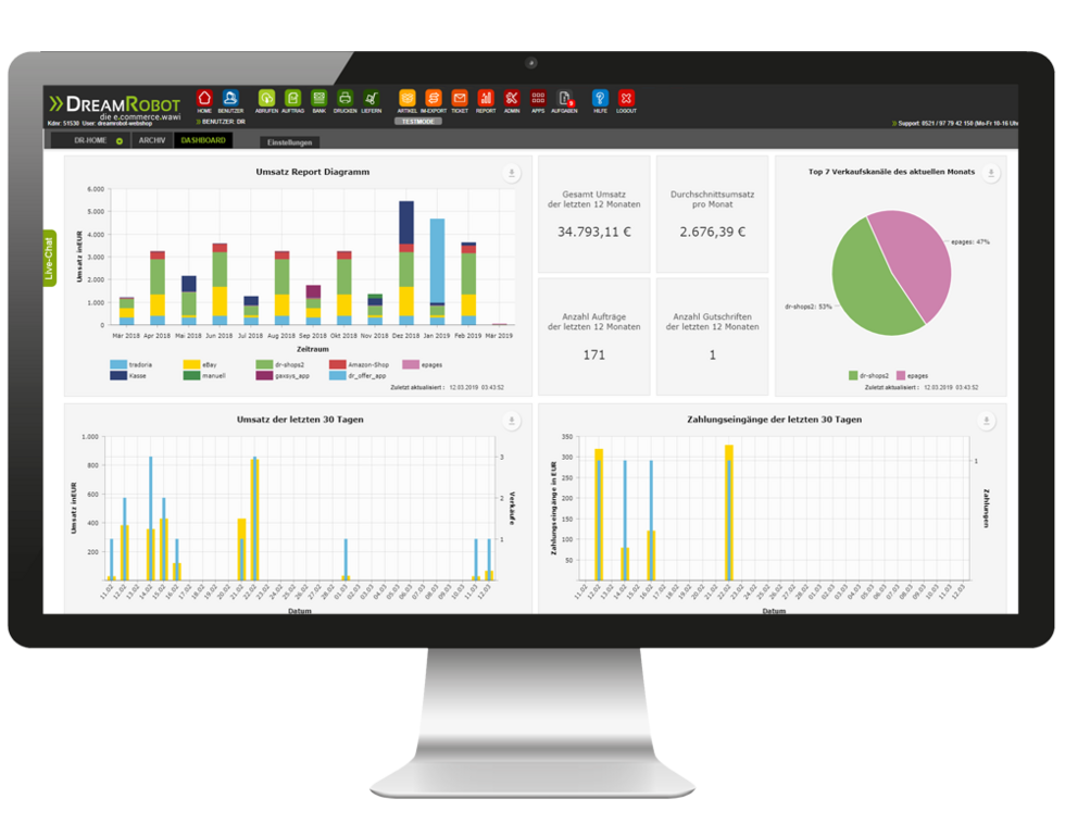 DreamRobot Dashboard