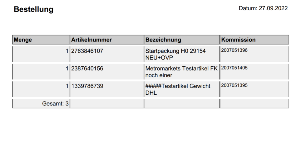 Vorlage Lieferantenbestellung Platzhalter