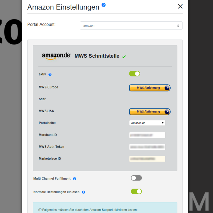 amazon einrichten