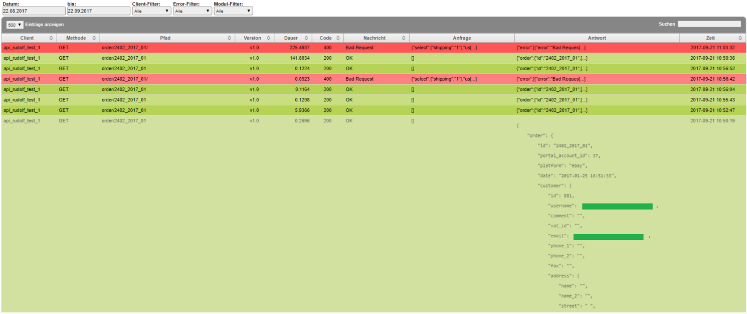 REST API History