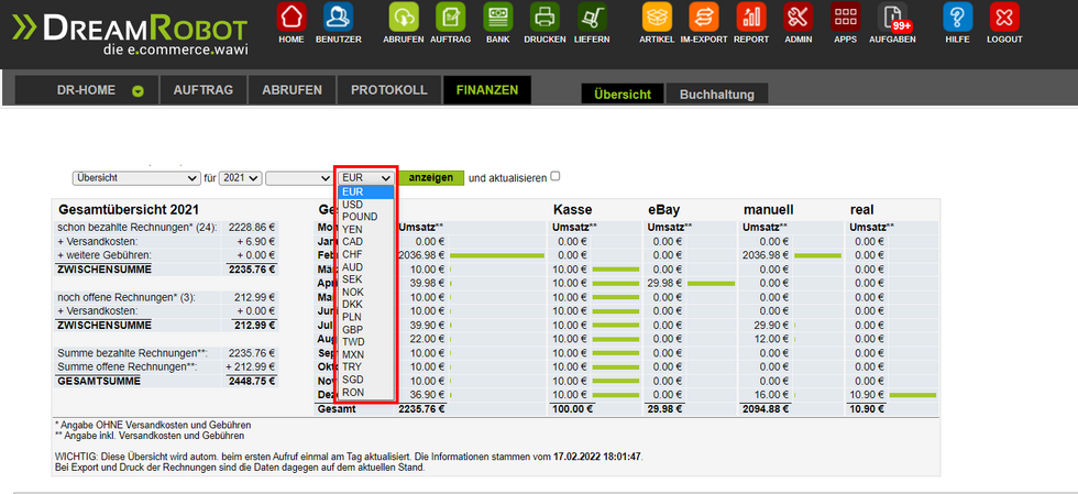 Finanzen_Währungsfilter