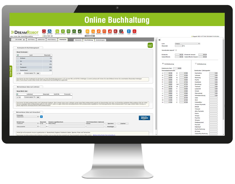 DreamRobot Online Buchhaltung
