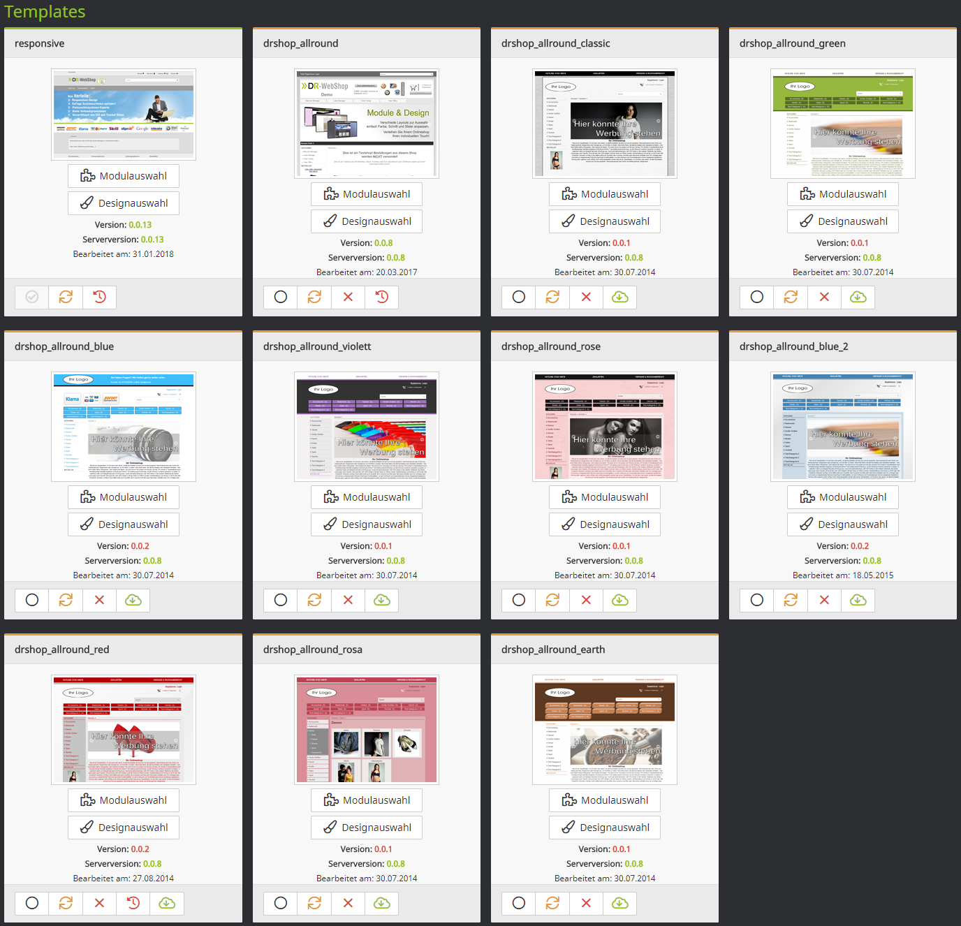 DR-WebShop Templates