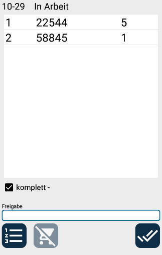 BetterPick Auftragsliste