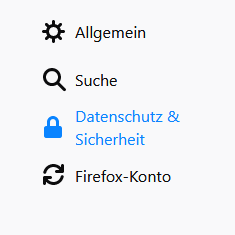 Firefox Einstellungen