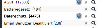 Das Dokument „Datenschutz“